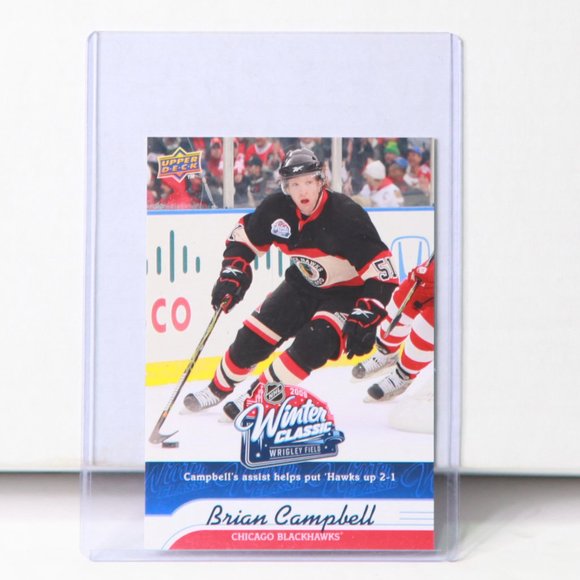 Brian Campbell Winter Classic Jumbo Upper Deck Hockey Cards 2009/10 Blackhawks - Picture 1 of 2